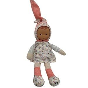 2018 Corolle 10" Cloth Lucky Elf Doll Soft  Lovey Toy Vinyl Face Pink Panda
